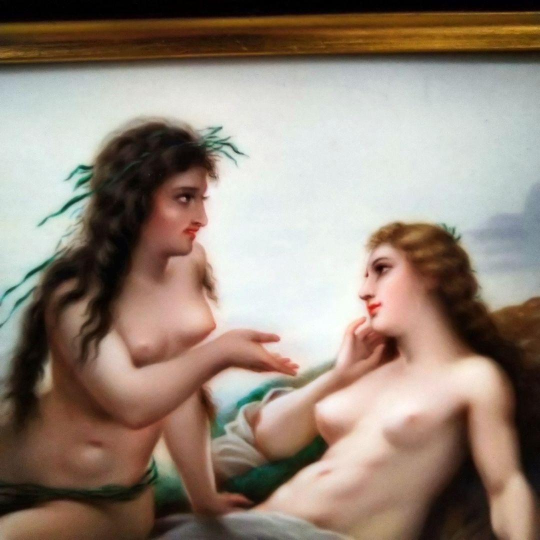 ✤額装陶板画✤『オンディーヌ』✤