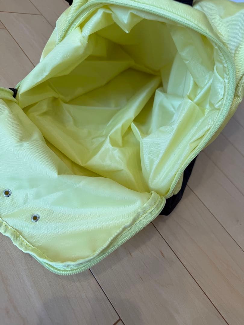 THE NORTH FACE ボストンバッグ イエロー/ブラック　ショルダーあり