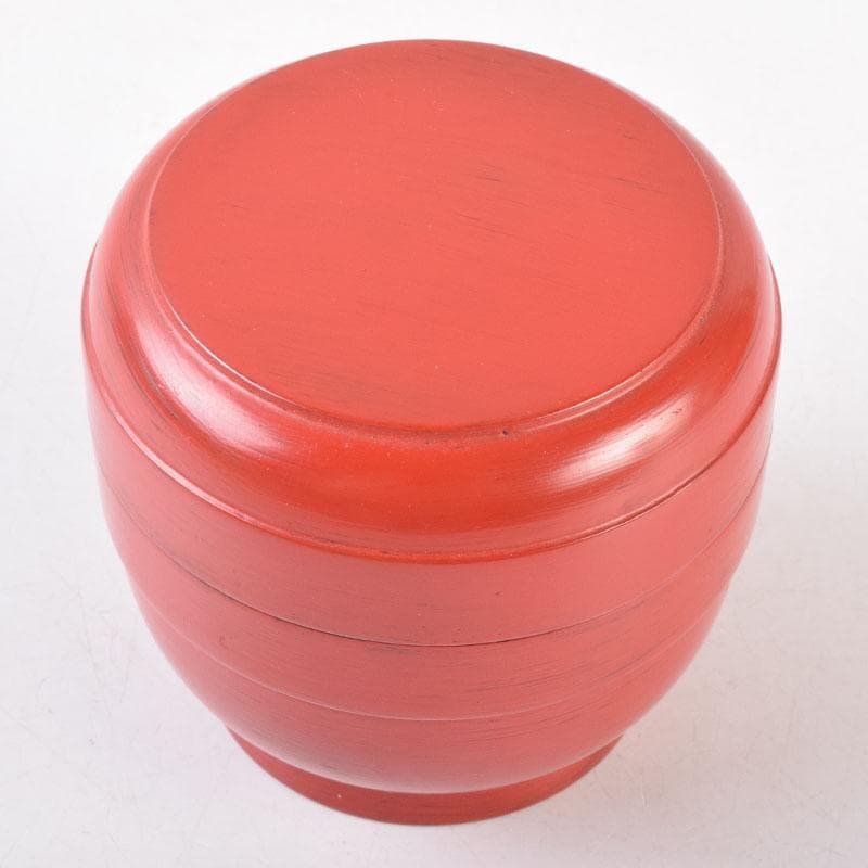 茶道具　根来塗　夏目有彦作　薬壷　書付　識箱　V　8510