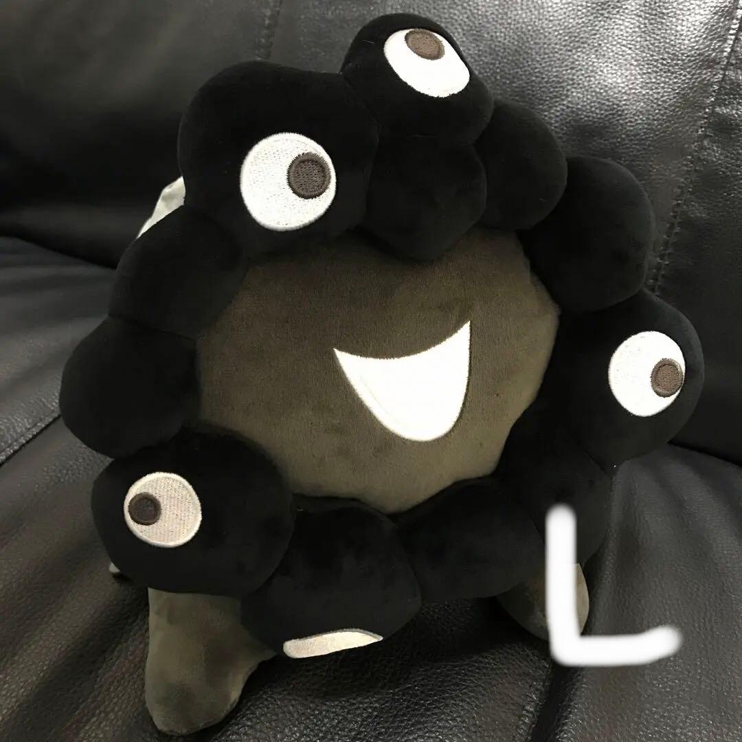 【新品】ミャクミャク　黒　L 這い型　ぬいぐるみ