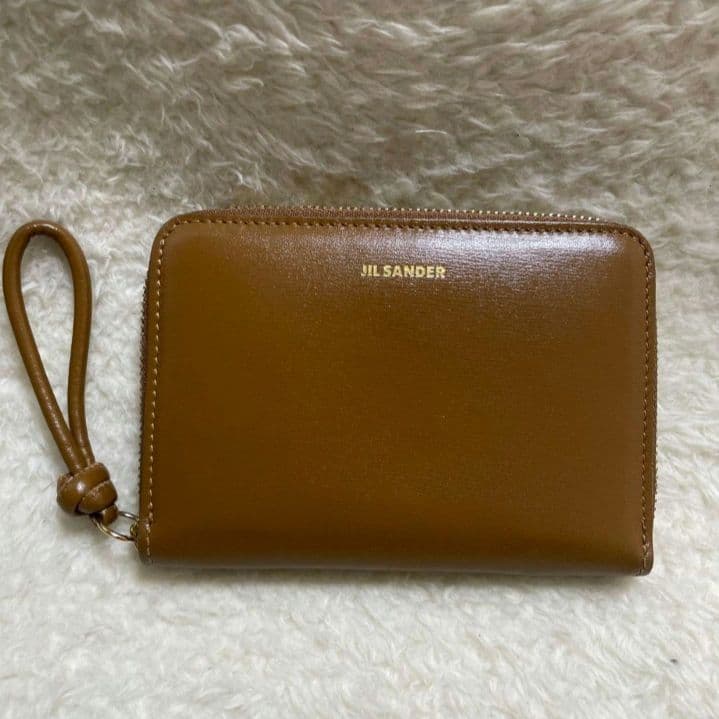JIL SANDER　ジルサンダー　ブラウン　折り財布　極美品‼️