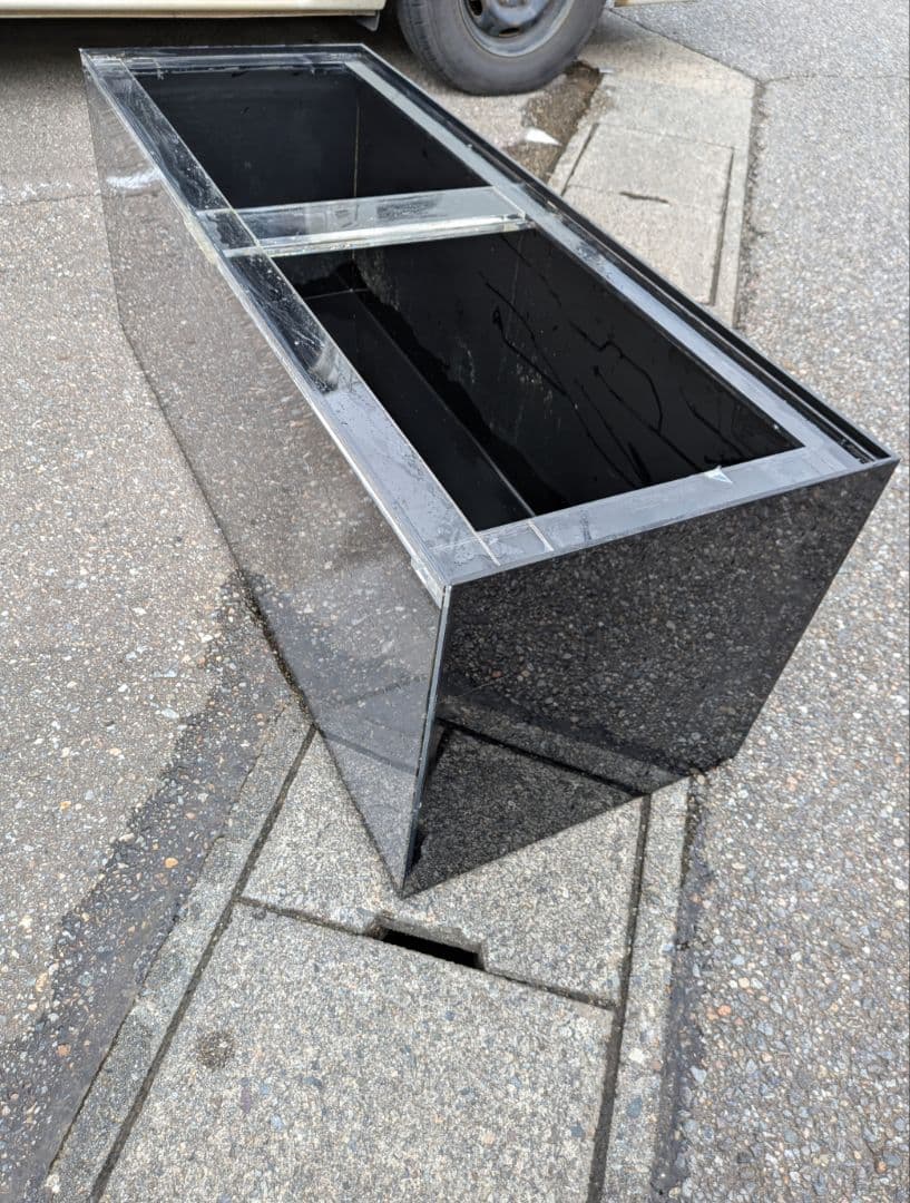 綺麗な1200×450×450　4面ブラックアクリル水槽 フルセットです！！