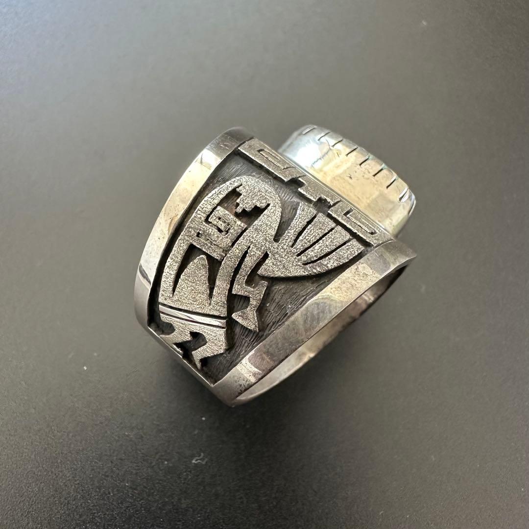 HOPI Berra Tawahongva オーバーレイ リング　29号