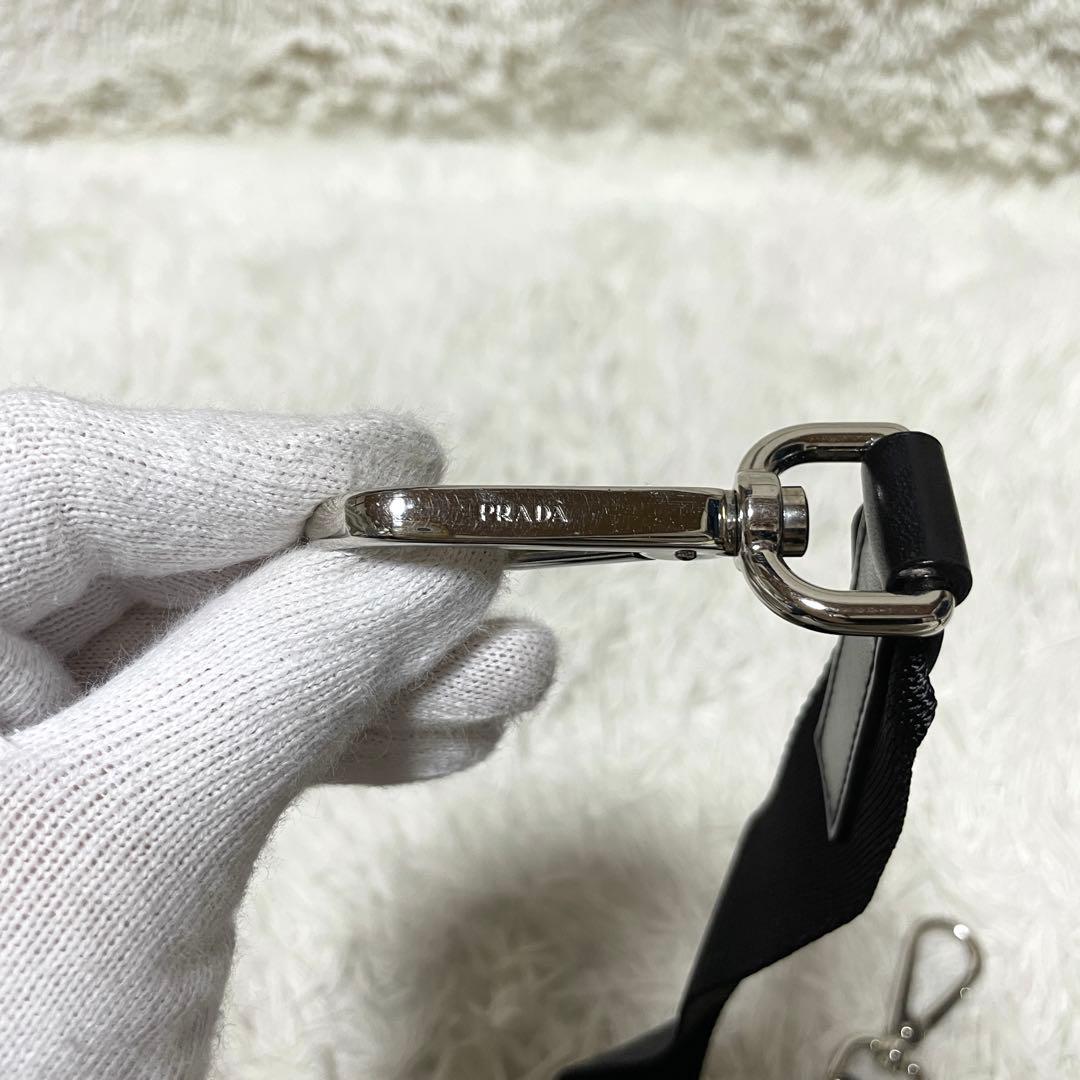 【極美品】PRADA プラダ　ショルダーストラップ　ブラック　黒　ボストン用