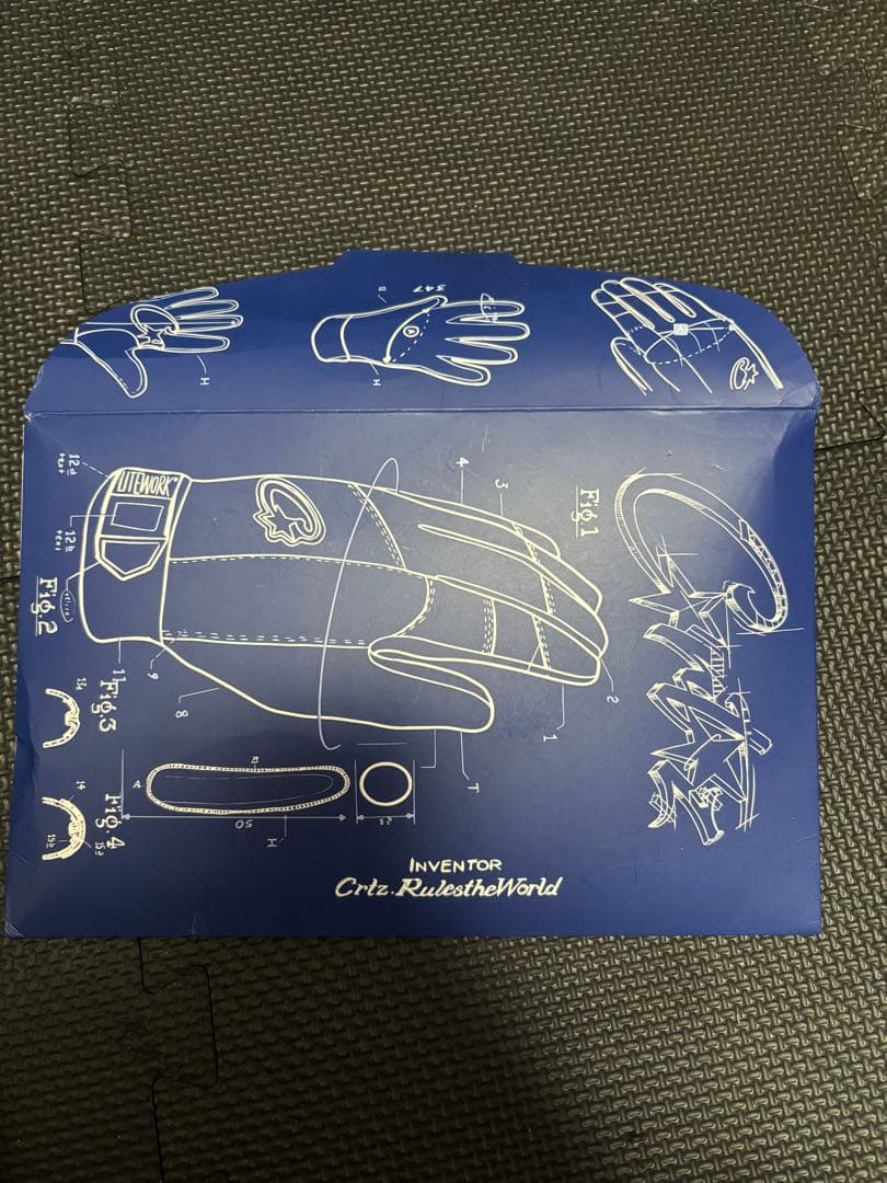 corteizレザーグローブ 黒