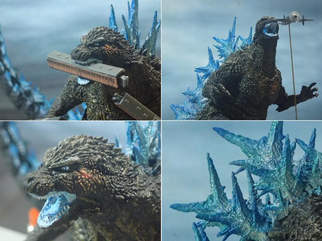 電車・震電付！一番くじ ゴジラ−1.0 A賞を背びれ発光イメ－ジへ再塗装 元箱有