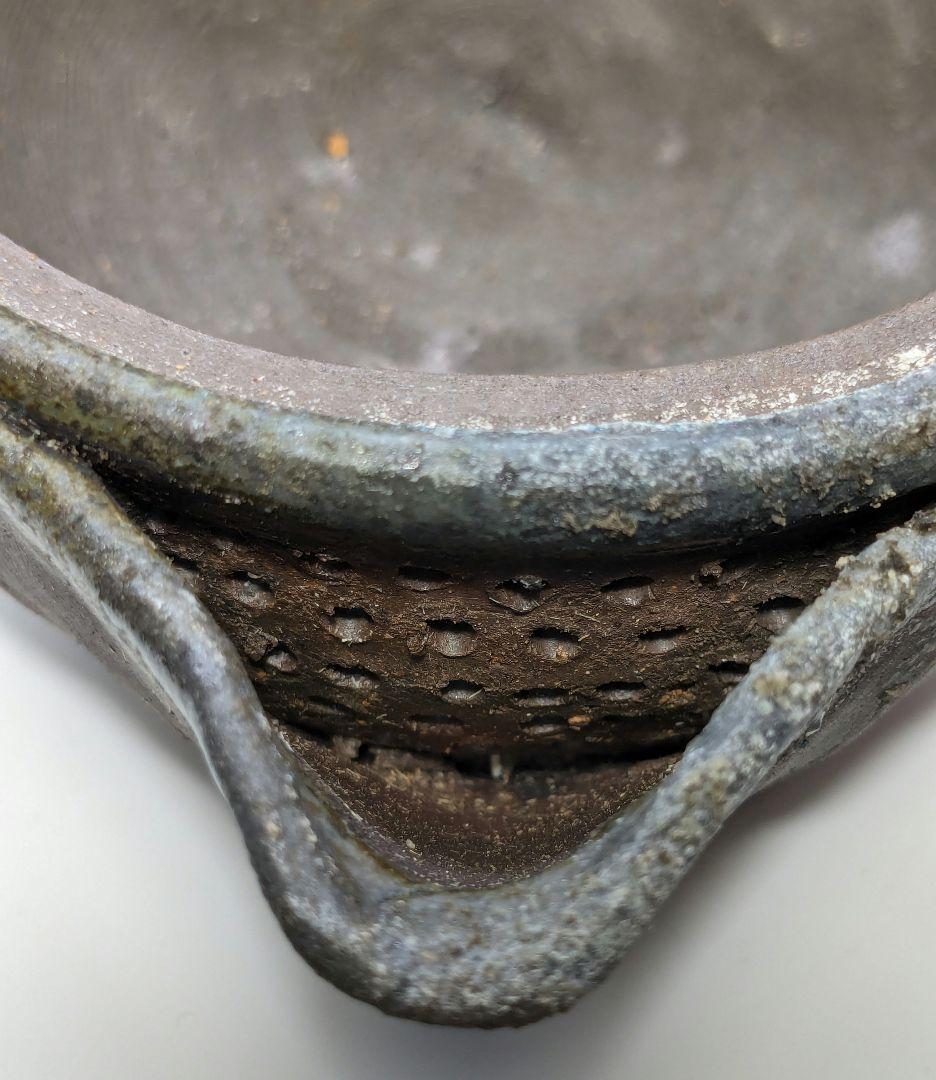 藤原宏 備前焼 猿摘宝瓶 共箱黄布栞 煎茶道具 煎茶器 泡瓶 食器 工芸品 桟切