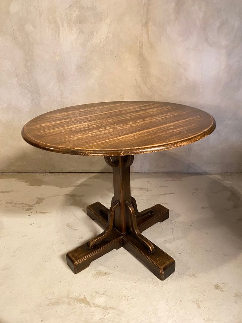 【東京都内23区配送無料】イギリス　アンティーク　88cm ダイニング　テーブル