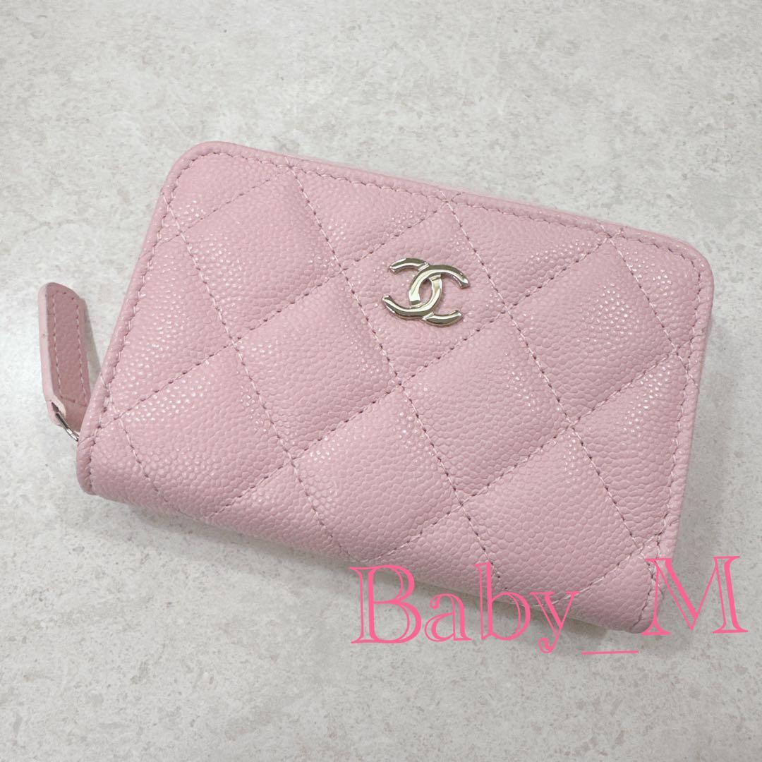 【新品未使用】CHANEL 25AW限定♡クラシックジップパース ピンク