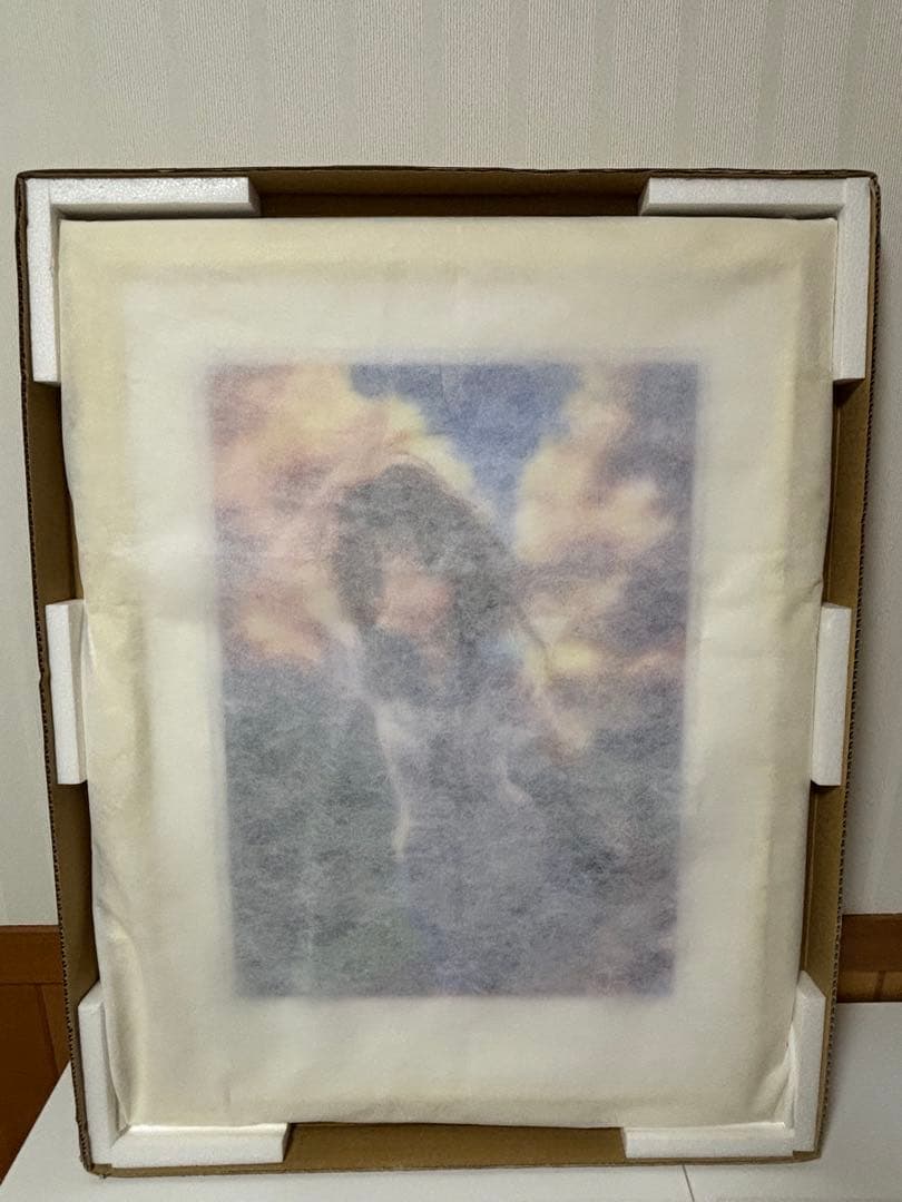 ごとP 版画「雨過天晴」4/10 アールビバン　直筆サイン入り　ミクスドメディア