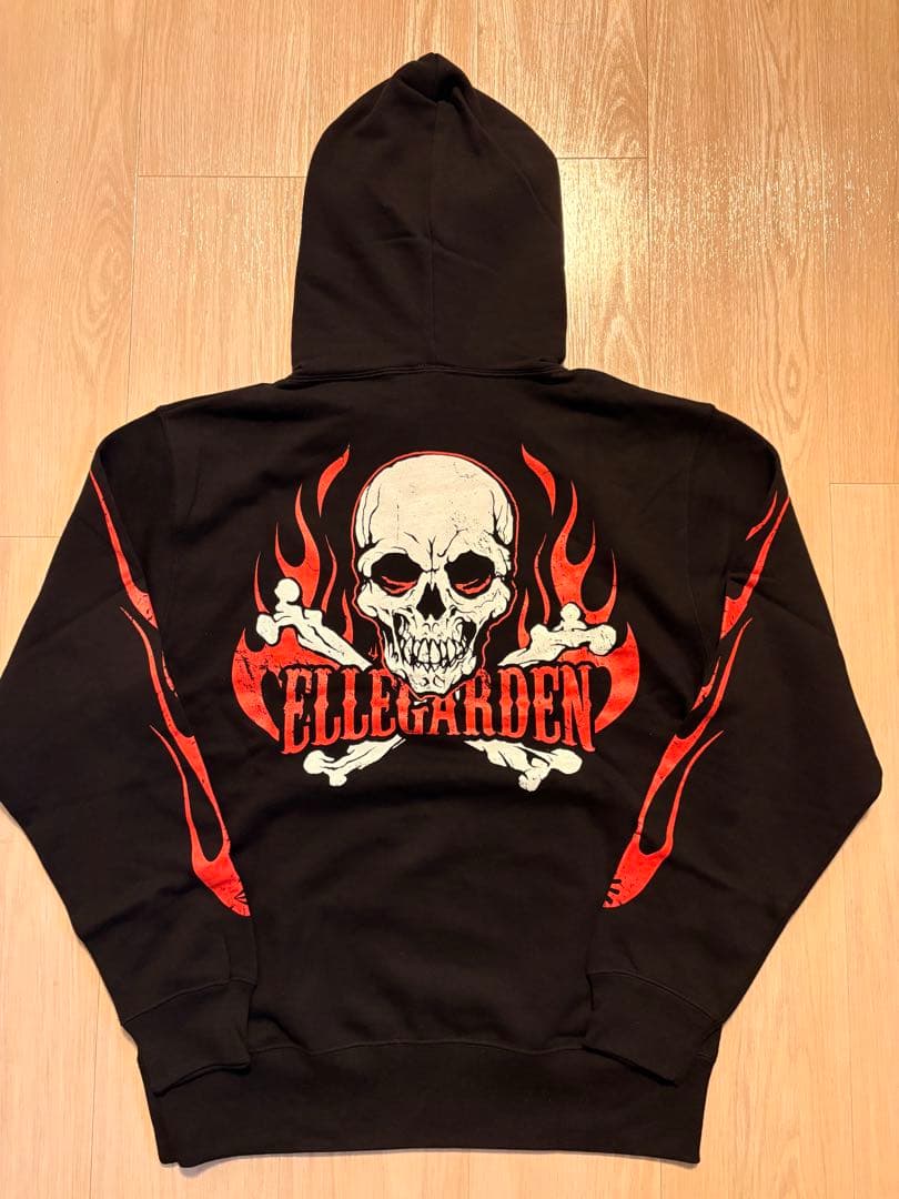 【新品】ELLEGARDEN 復活フレイムパーカー(M ブラック)