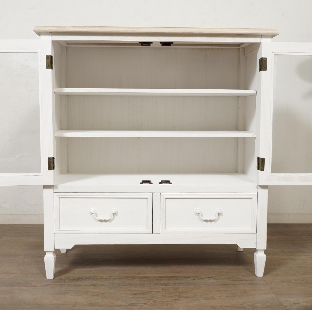 masha　アンティーク調　キャビネット　食器棚　シャビー