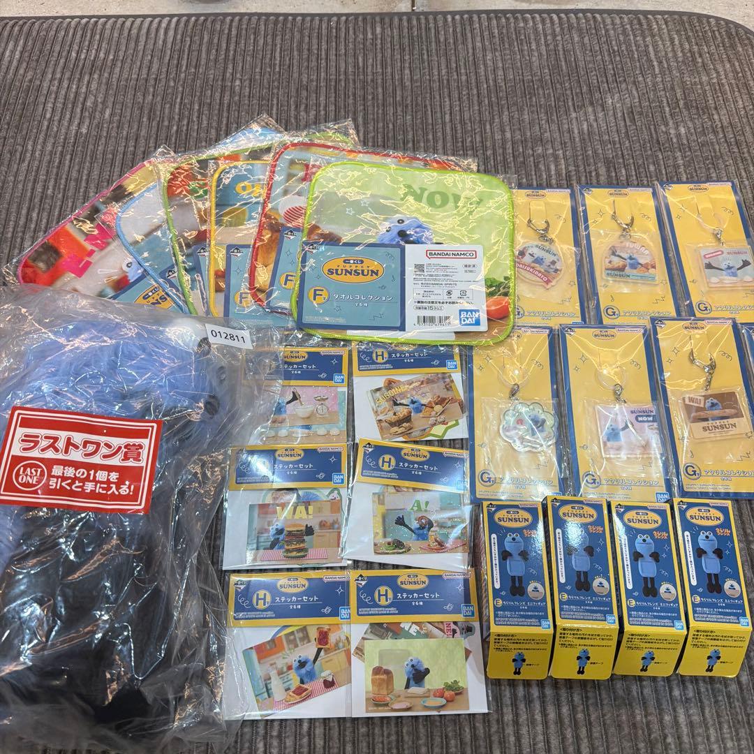 G*N様 パペットスンスン　一番くじ　ラストワン賞　EコンプFコンプHコンプGセ