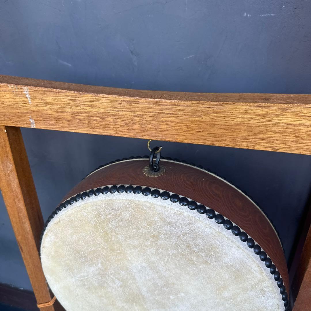 瞬間的お値下げ❗️ヴィンテージ　和太鼓 スタンド付き 直径約30cm