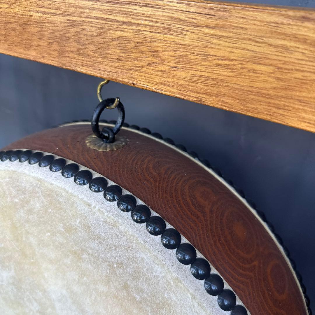 瞬間的お値下げ❗️ヴィンテージ　和太鼓 スタンド付き 直径約30cm