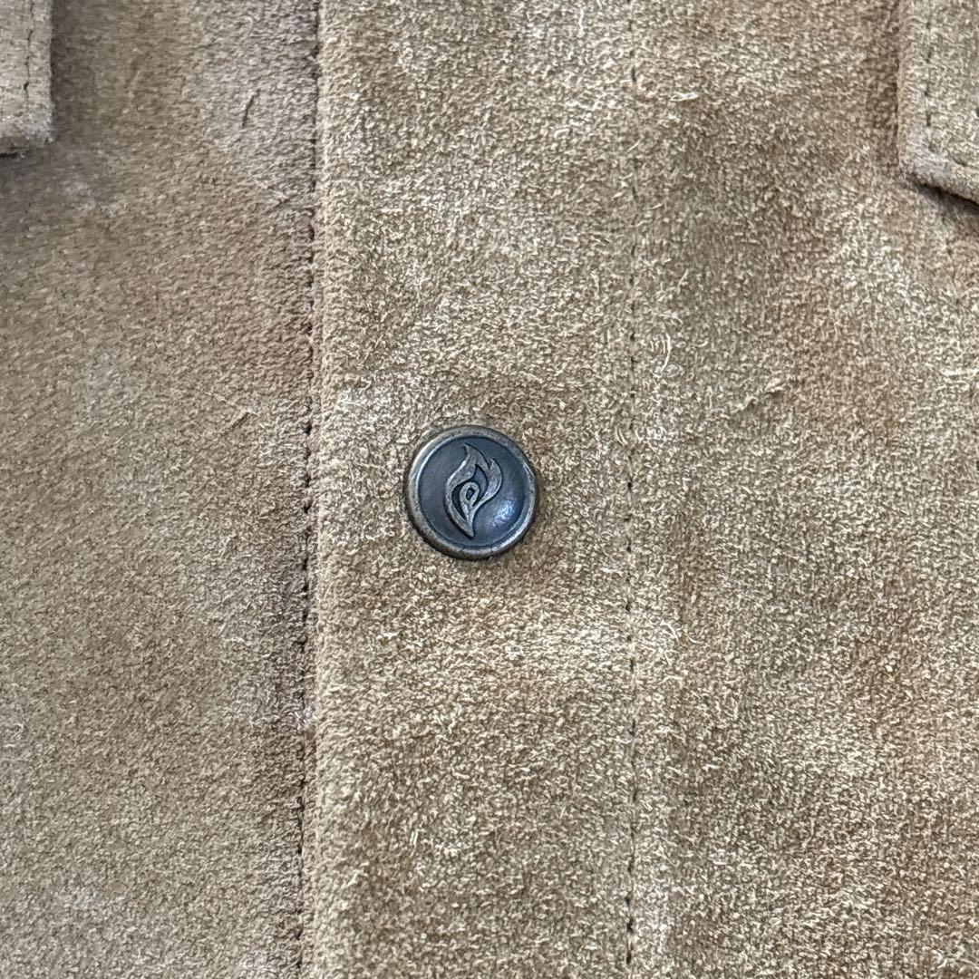 KIRIN FIRE スエード 牛革 レザー トラッカージャケット L相当