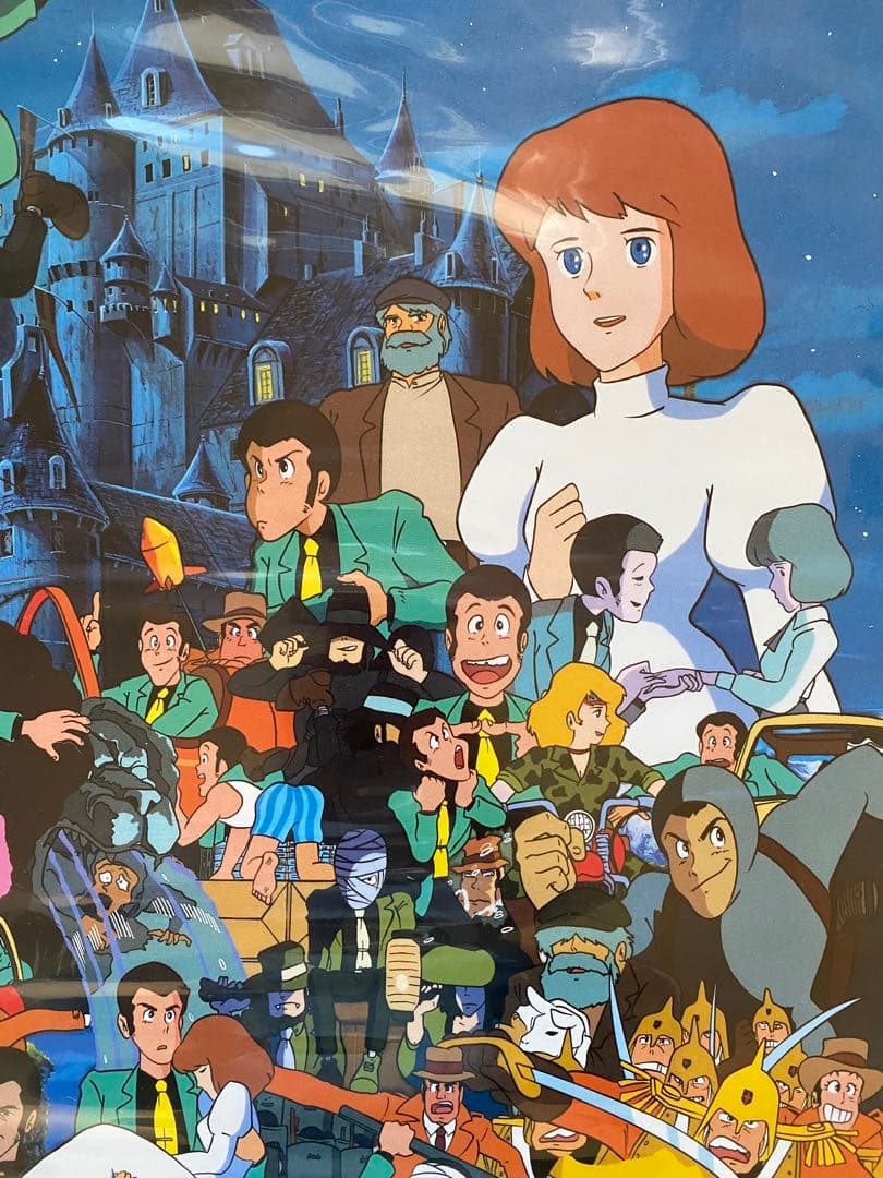 【激レア】カリオストロの城　ルパン　ポスターB 宮崎駿　B2サイズ