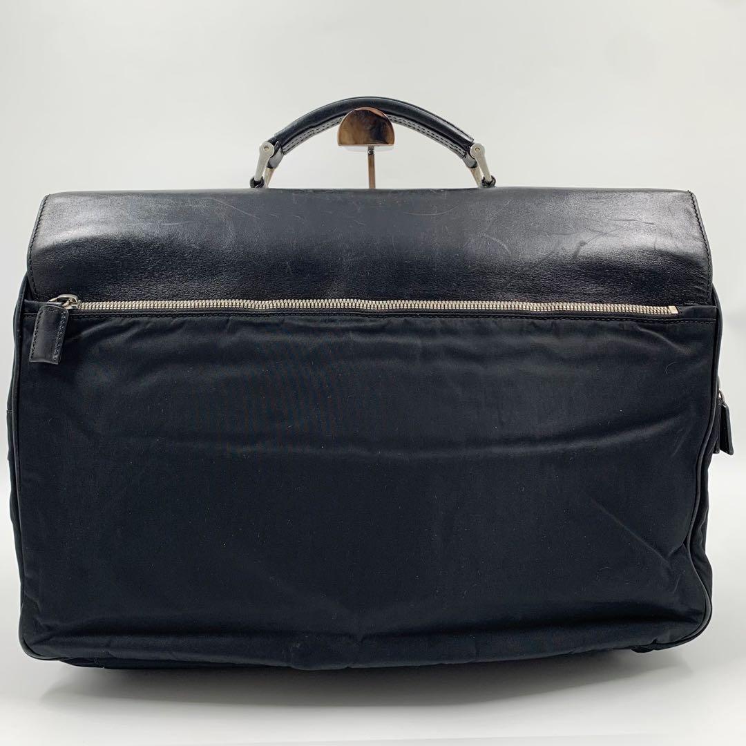 【✨良品✨】プラダ ブリーフケース レザー ナイロン ブラック