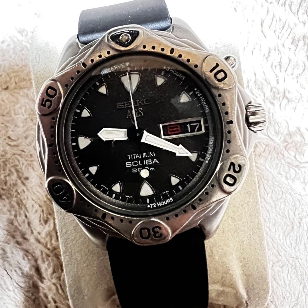 ビンテージ品美品稼働　スキューバ　クォーツダイバー