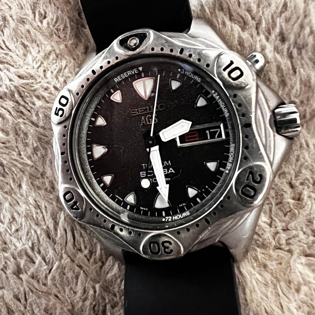 ビンテージ品美品稼働　スキューバ　クォーツダイバー