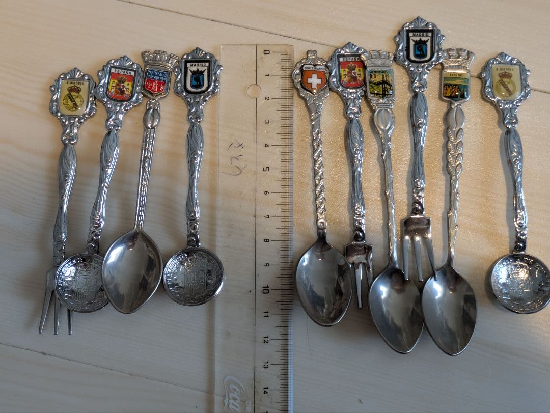 (木製スプーンラック付き）スーベニアスプーンラック　セット