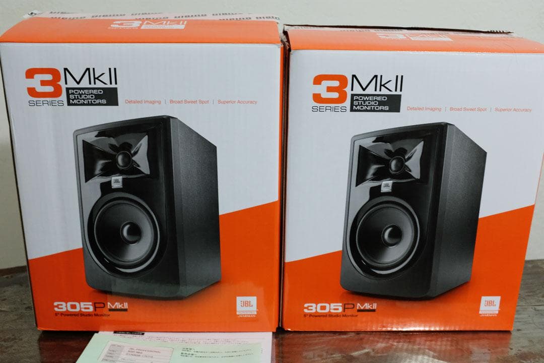 JBL 305P MkII スタジオモニター スピーカー ペア 美品