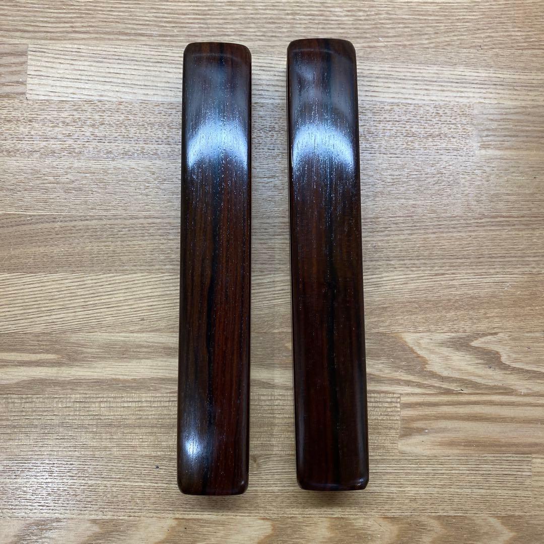 拍子木　紫檀　６.５寸(19.5cm)