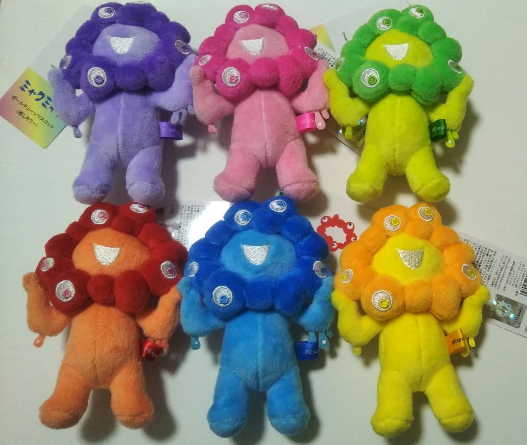 ミャクミャク ボールチェーンマスコット 推しカラー 6体セット