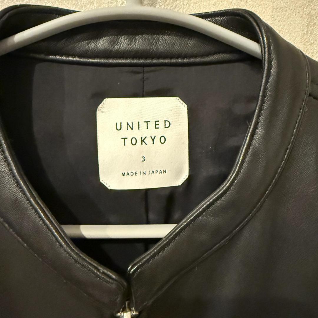 united tokyo ラムレザーシングルライダース サイズ3 美品