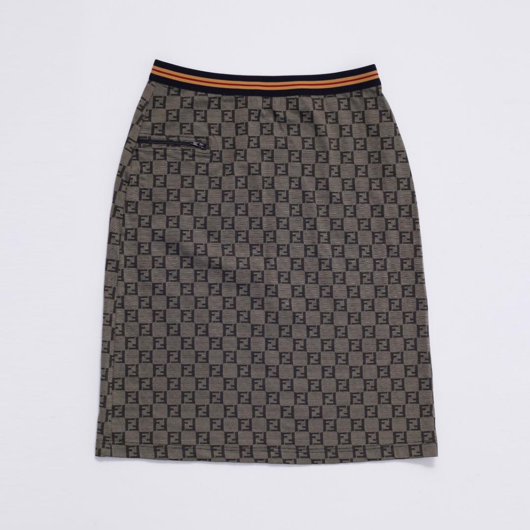 美品 フェンディ ズッカ タイト スカート サイズ42