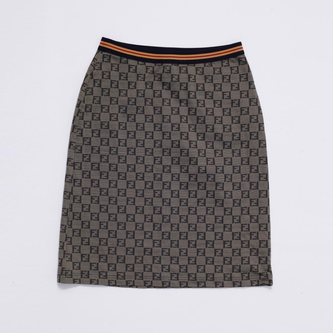 美品 フェンディ ズッカ タイト スカート サイズ42