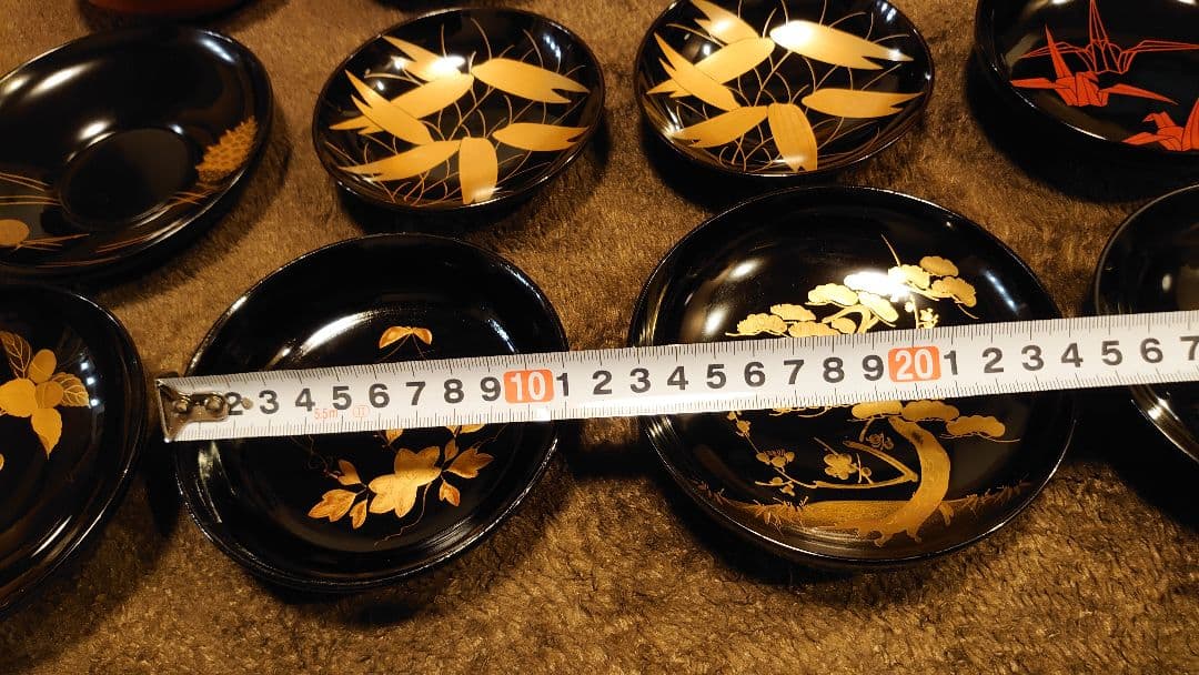 輪島塗　漆器　金蒔絵　蒔絵　蔵出し　１２客