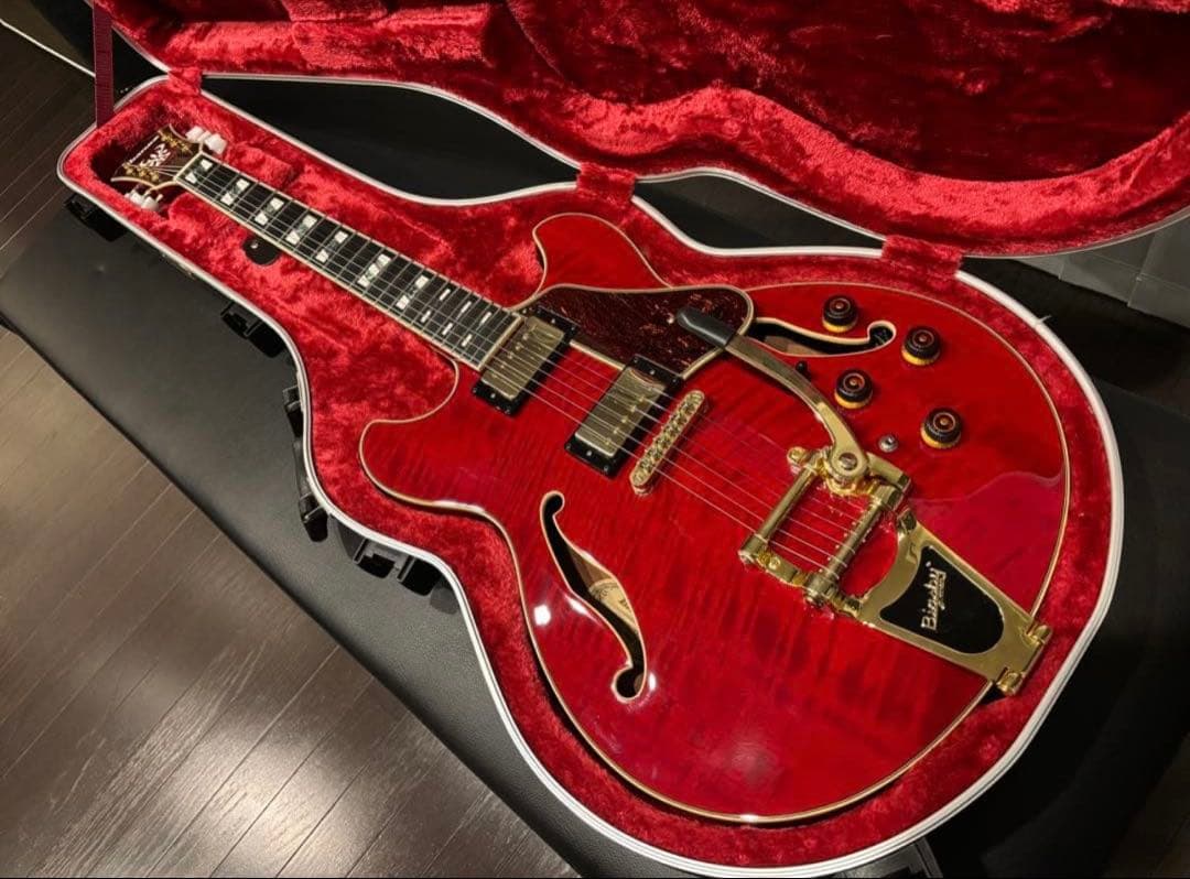 (祝) (正月価格)イバニーズ セミアコ AS113 ビグズビートレモロ