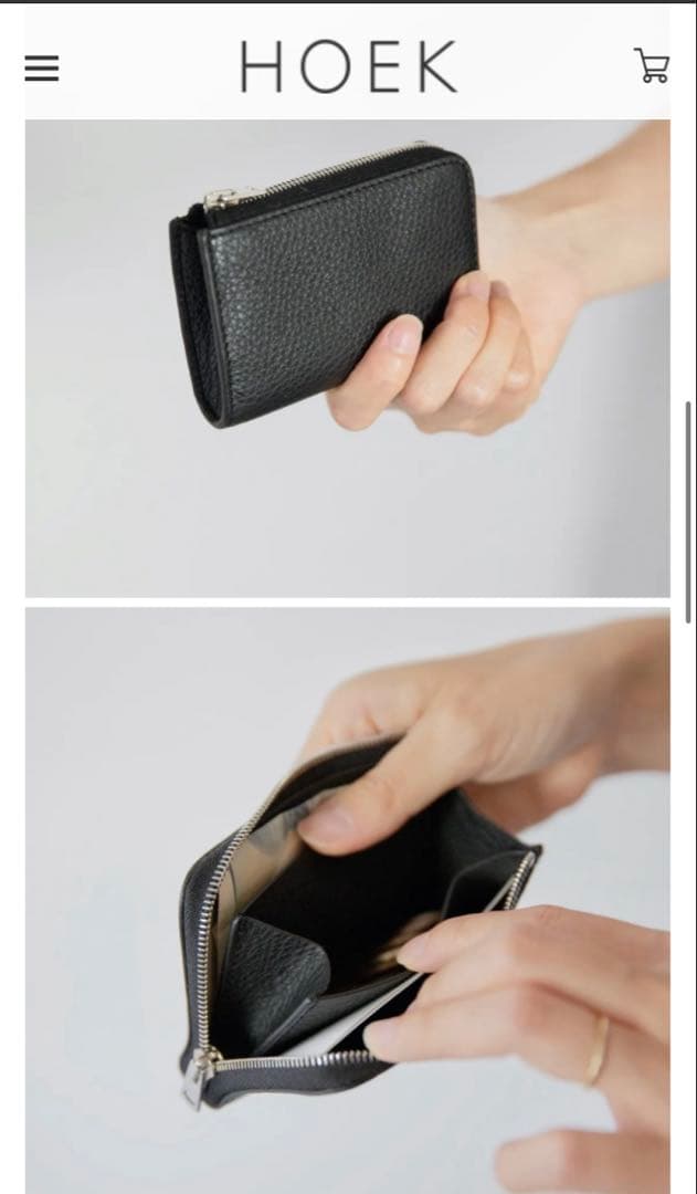 Aeta SMALL WALLET ブラック あえた