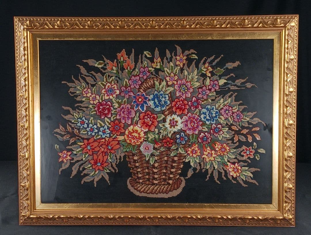 専用Y2315 ペルシャ絨毯 タブリーズ産 ウール×シルク 絵画絨毯 額装