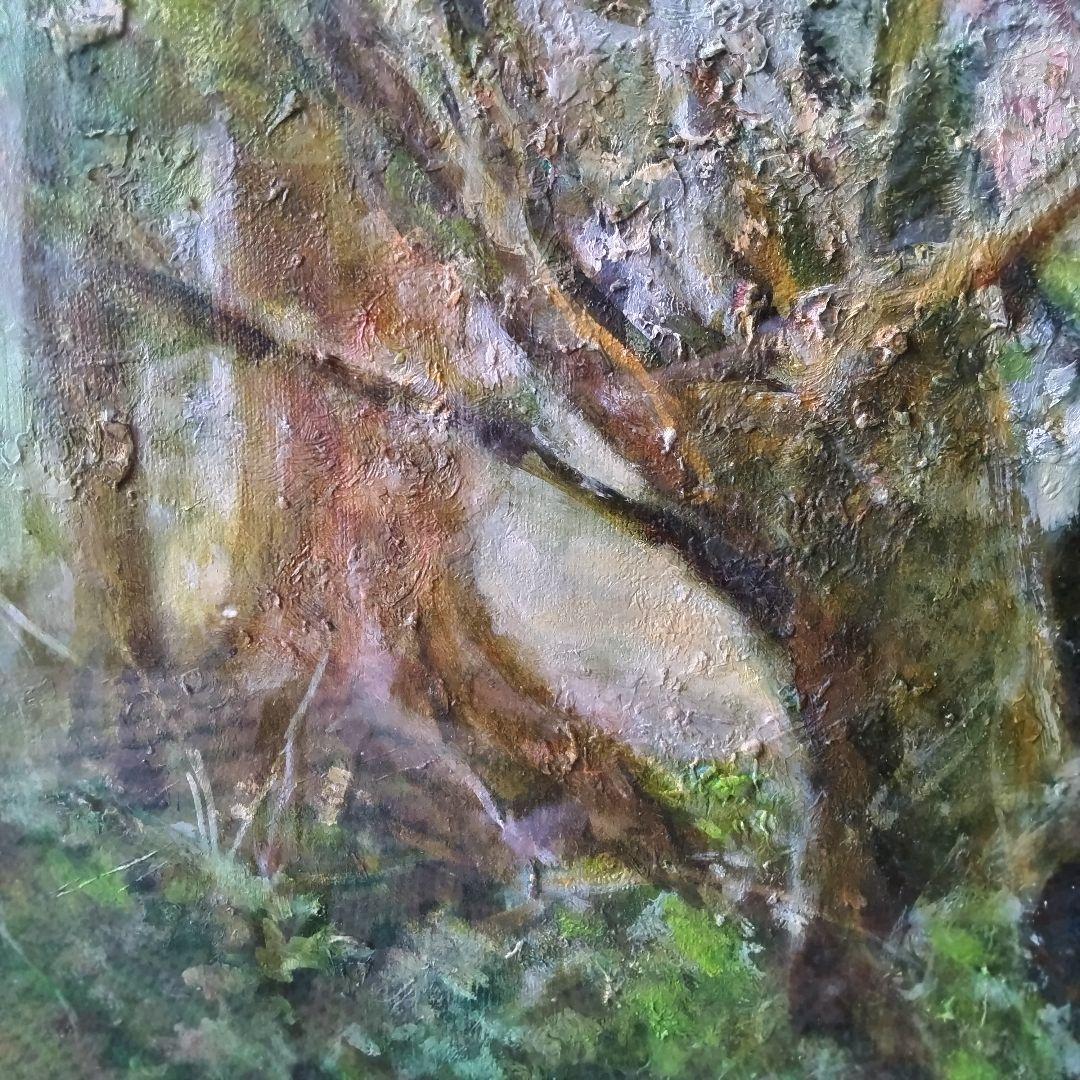 保田三友紀の油絵 大きめF 12号額縁付き。