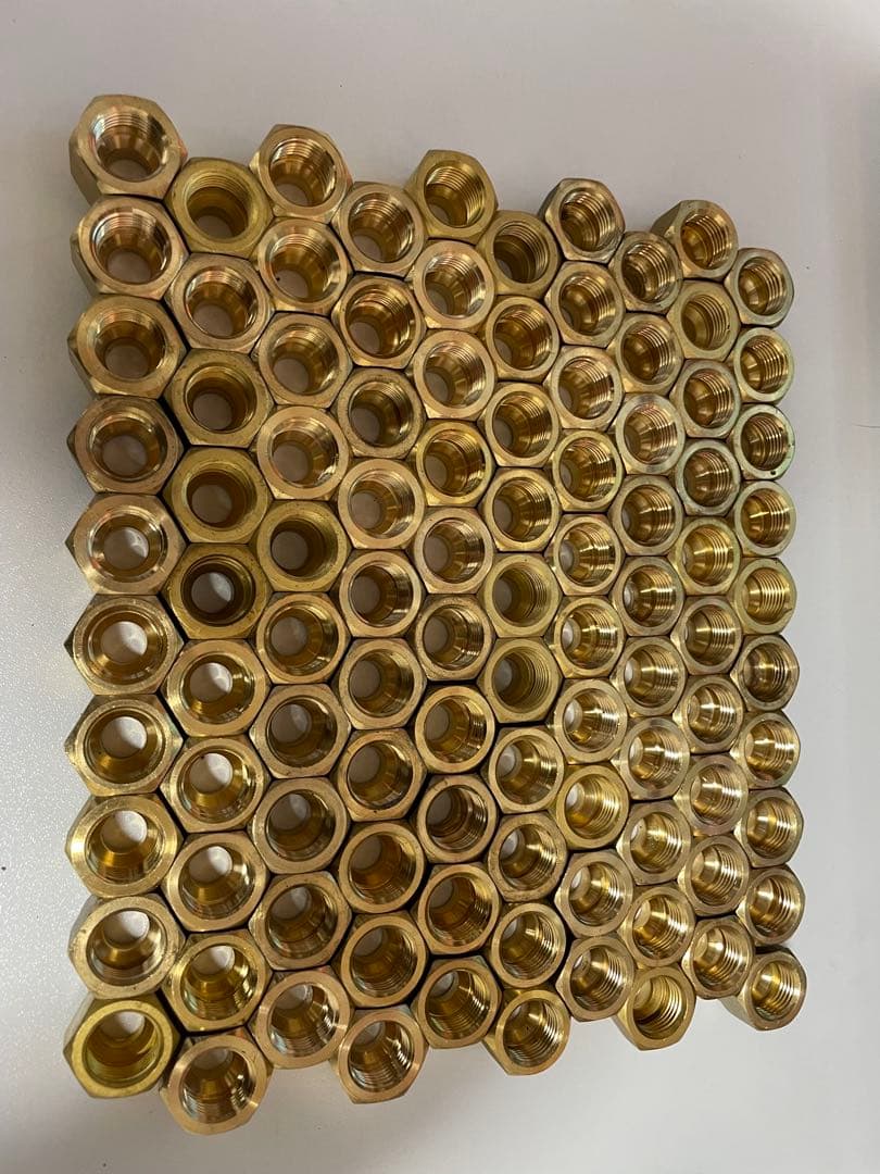 エアコン用フレアナット2分100個3分100個