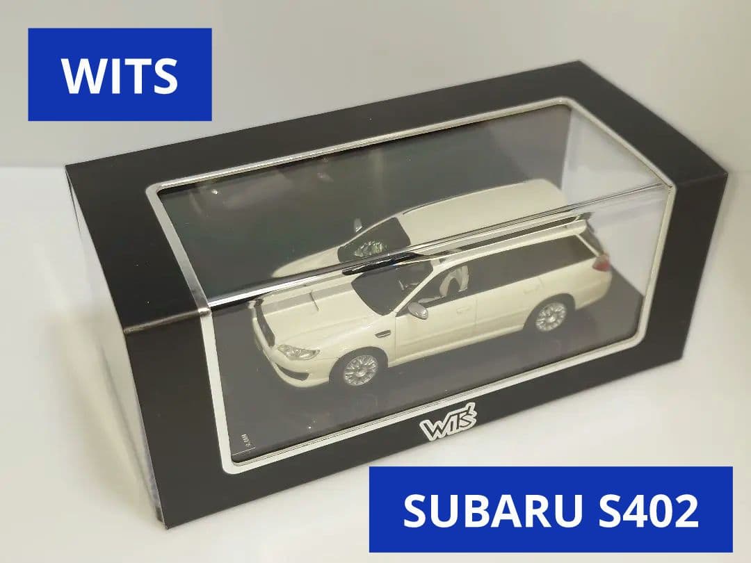 1/43 SUBARU STI S402 WAGON ホワイトパール W262