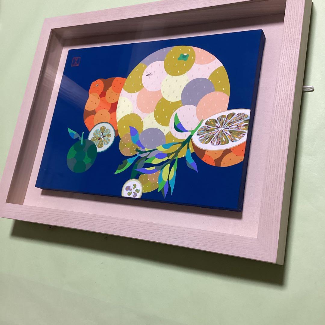 毛利美穂　人気日本画作家　フレッシュシトラス　4号