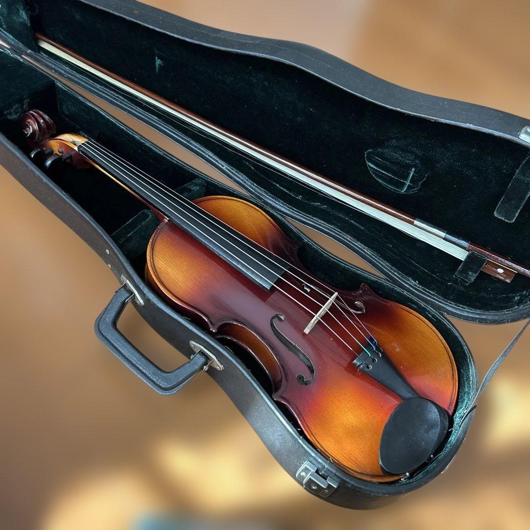 年末キャンペーン　純木製　バイオリン 本体 ハードケース付き 百花