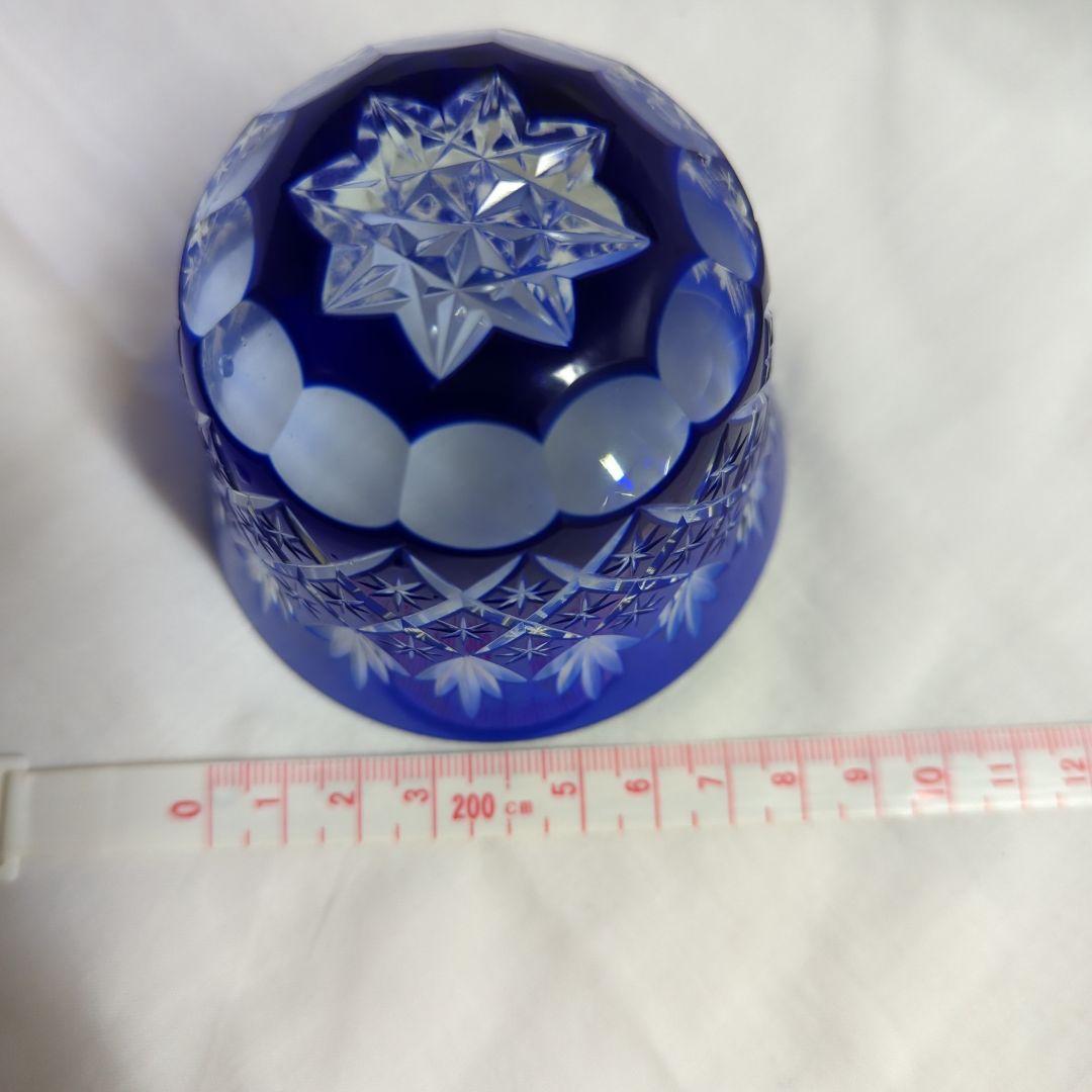 赤と青の江戸切子グラスセット