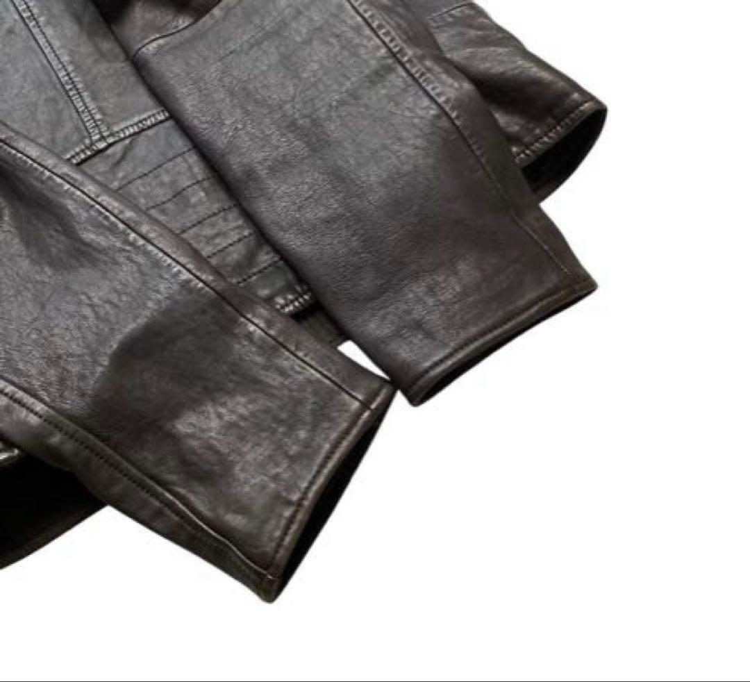 HUGO BOSS ヒューゴボス レザー ジャケット ライダース ラム　羊革
