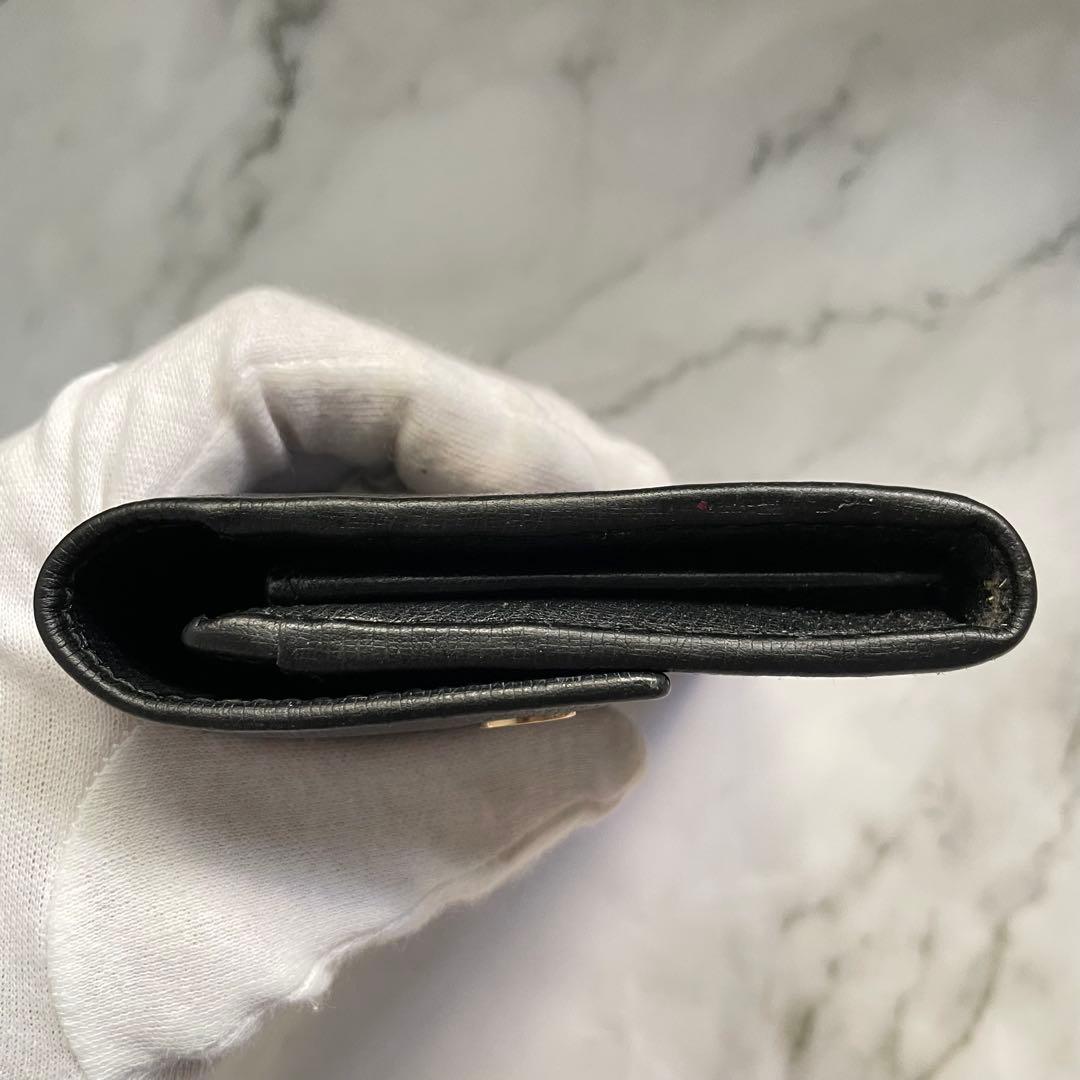 GUCCI グッチ フラップ 長財布　GG 金具　2つ折り財布　0107-④