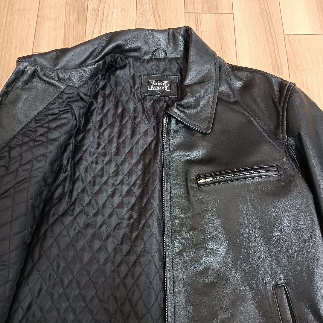 ホーン ワークス HORN WORKS レザー ダブルライダースジャケット 3L