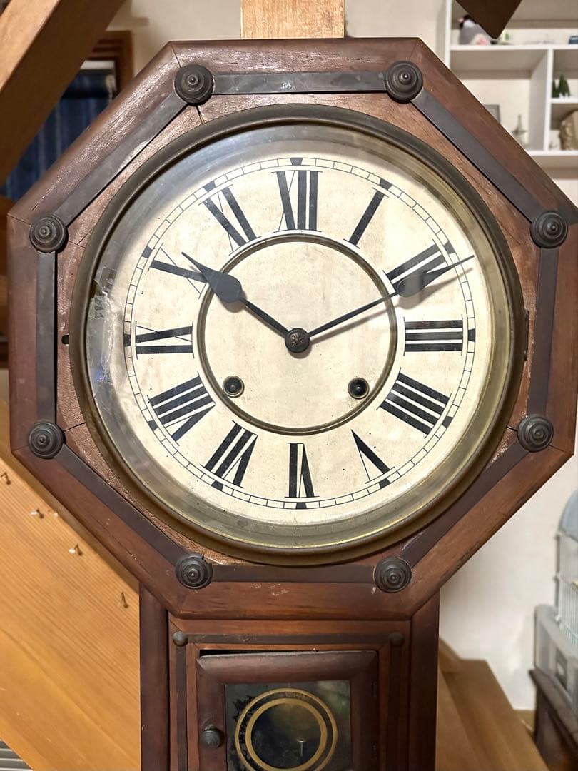 タイメックス　の前身 ウォーターベリークロックの柱時計 made in USA