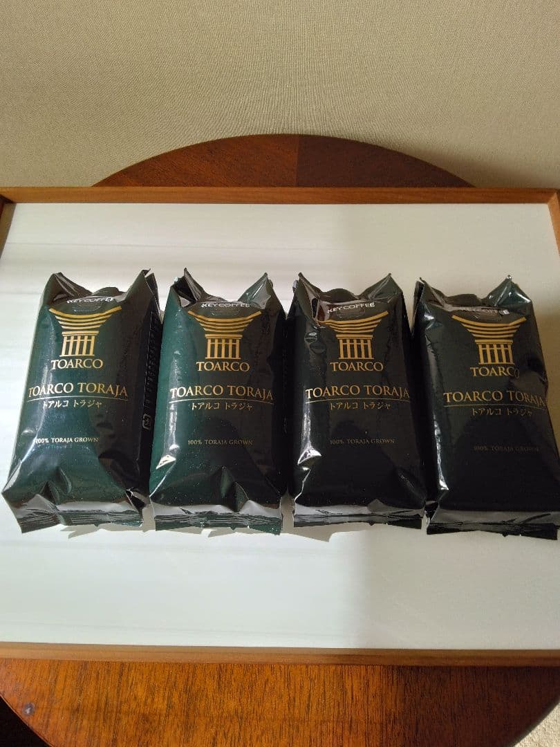 キーコーヒー　トアルコトラジャコーヒー豆200g入り　4袋セット【特別価格】