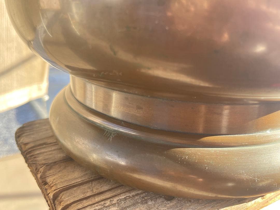 銅火鉢、火箸、天然素材 手編みバスケット