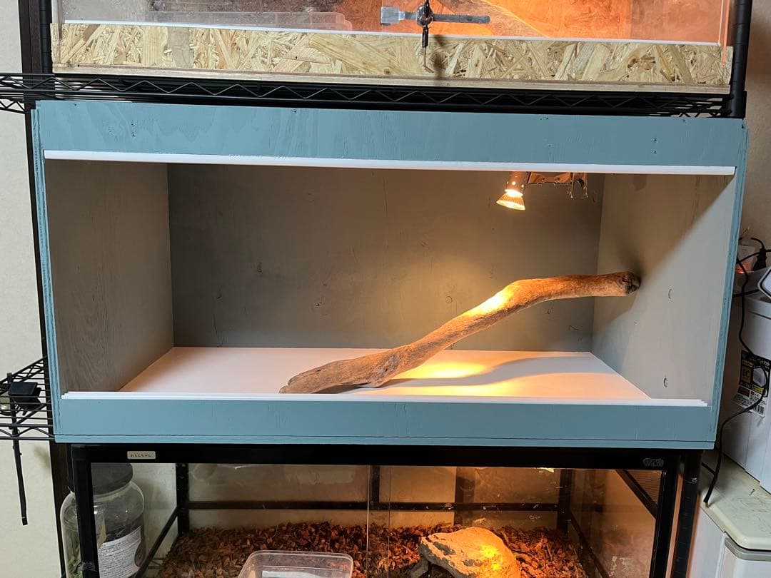 爬虫類ケージ　90×45×45 カラーケージ　ペット　飼育　ケージ