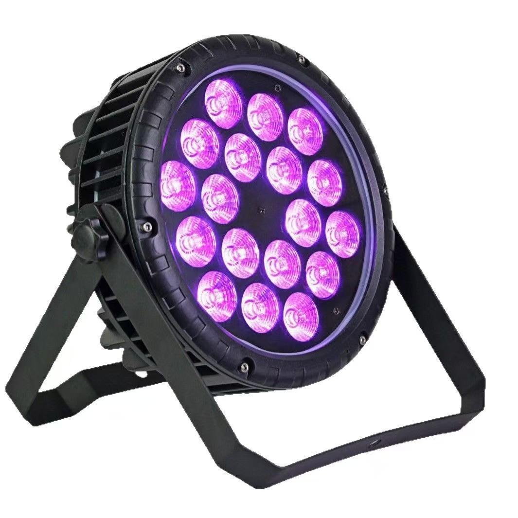 LEDパーライト 18×10W RGBW 防水 DMX512／サウンド対応