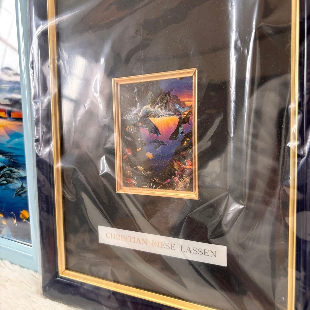 まとめ売り　15点　額縁　絵画　フォトフレーム　和製　海　木製　写真　ラッセン